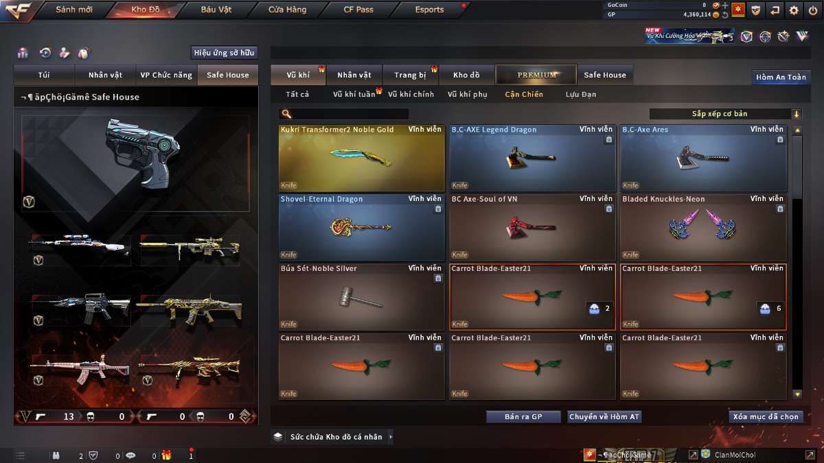 shop acc cf uy tin gia re